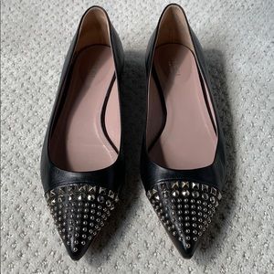 Gucci 39.5 studded flats